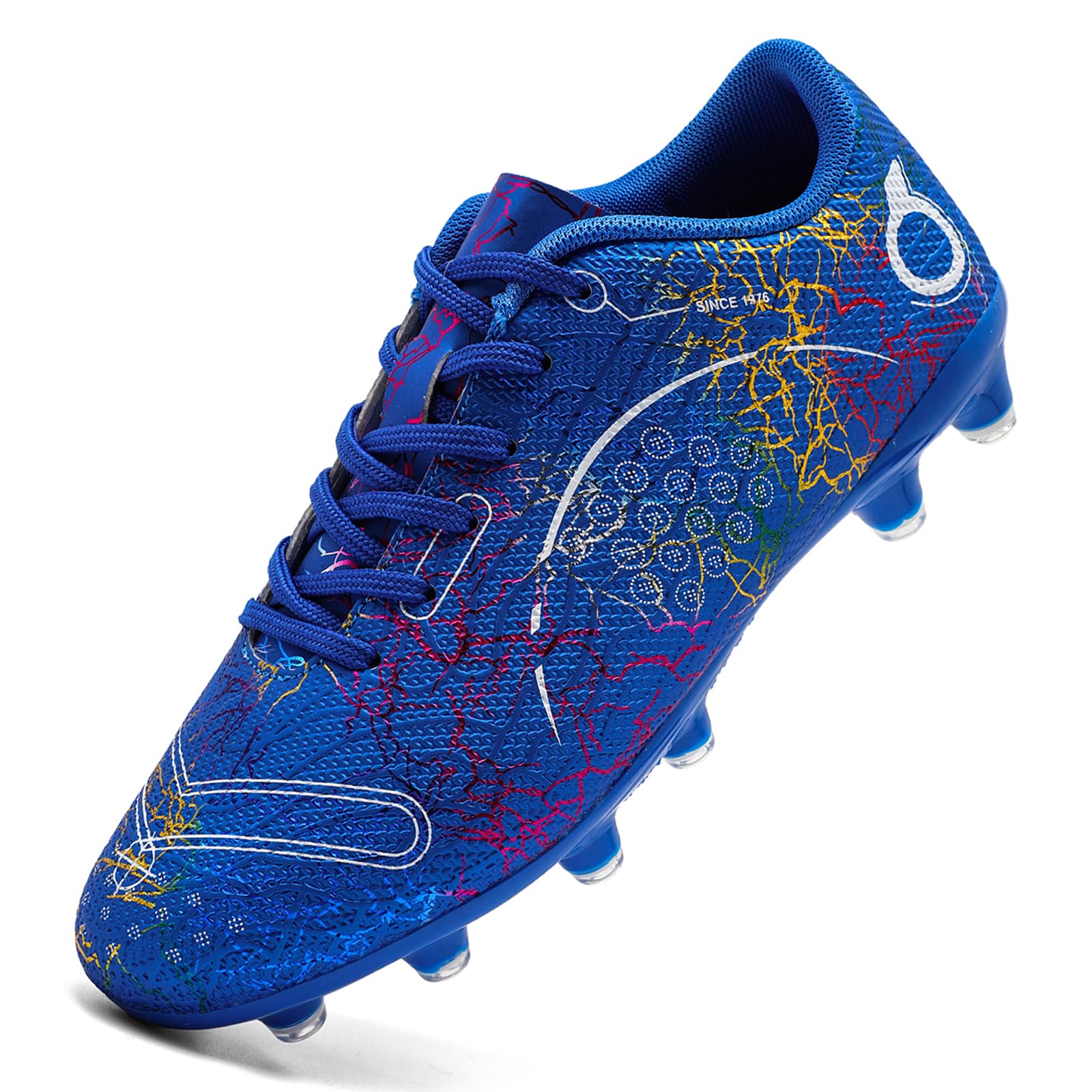 Boys' Soccer Shoes Kids Firm Ground Soccer Cleats Girls Athletic Sneakers  Outdoor Turf Football Shoes for Little/Big Kid - Main Image