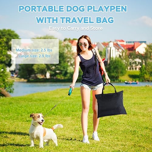 Miniatura 38 de Corral de juego pop para perros y gatos, casas de mascotas para perros y gatos, corral de ejercicio para interiores y exteriores, tienda de campaña