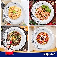 Vista 4 de JOLLY CHEF 140 Count Paper Plates 10 inch Soak Proof, Cut Proof, Heavy Duty Leaf Printed Disposable Paper Plates for Everyday Use