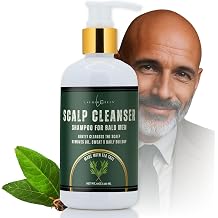 Scalp Shampoo for Bald Heads Gentle Plant-Based Cleanser for Shaved & Hairless Scalps, Tea Tree Formula, Daily Use