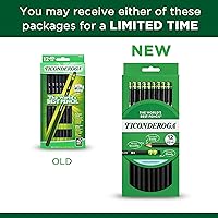 Vista 5 de Ticonderoga - Lápices con estuche de madera, grafito, #2 HB suave, negro (13953) (Paquete de 6, 72 unidades en total)
