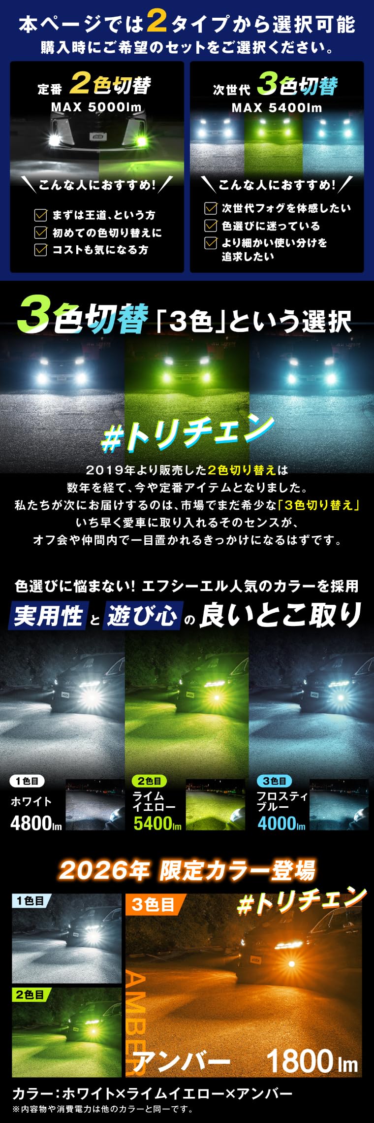 Amazon | fcl.(エフシーエル) アルファード40系 L1B フォグランプ 3色