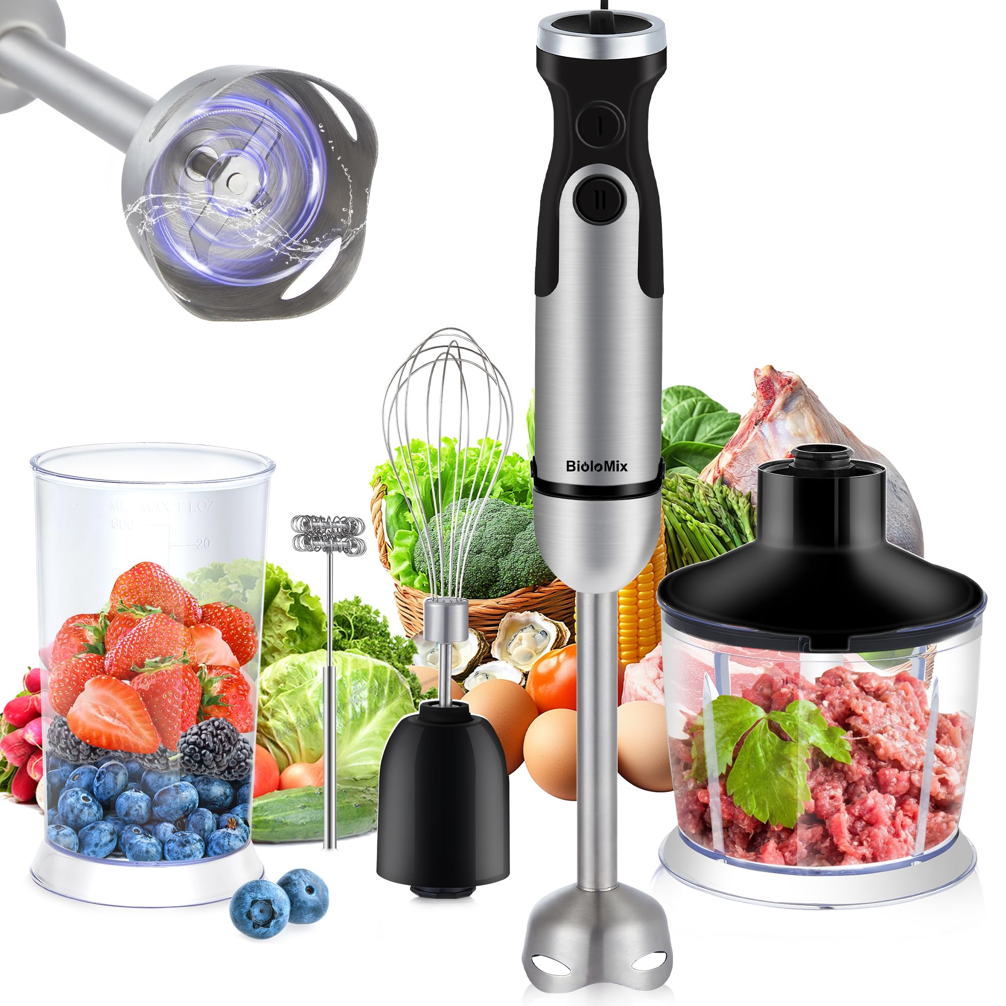 BioloMix ブレンダー 1900ml Amazon.com: BioloMix Heavy Duty Professional Blender, Peak 2200W