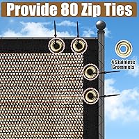 Vista 19 de Black 4FT X 50FT Outdoor Privacy Screen Fence & Mesh Shade Net Cover, Ideal for Garden and Backyard - Enhances Privacy for Fencing & Chain Link