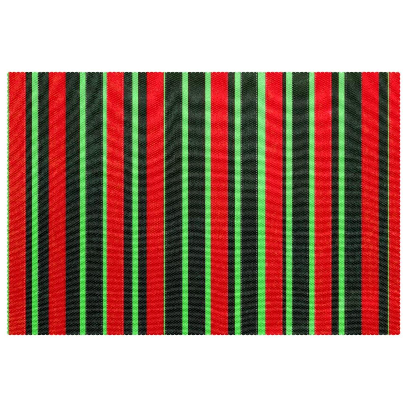 Set de table de Noël Grunge en tissu Oxford pour sublimer votre repas de réveillon en famille