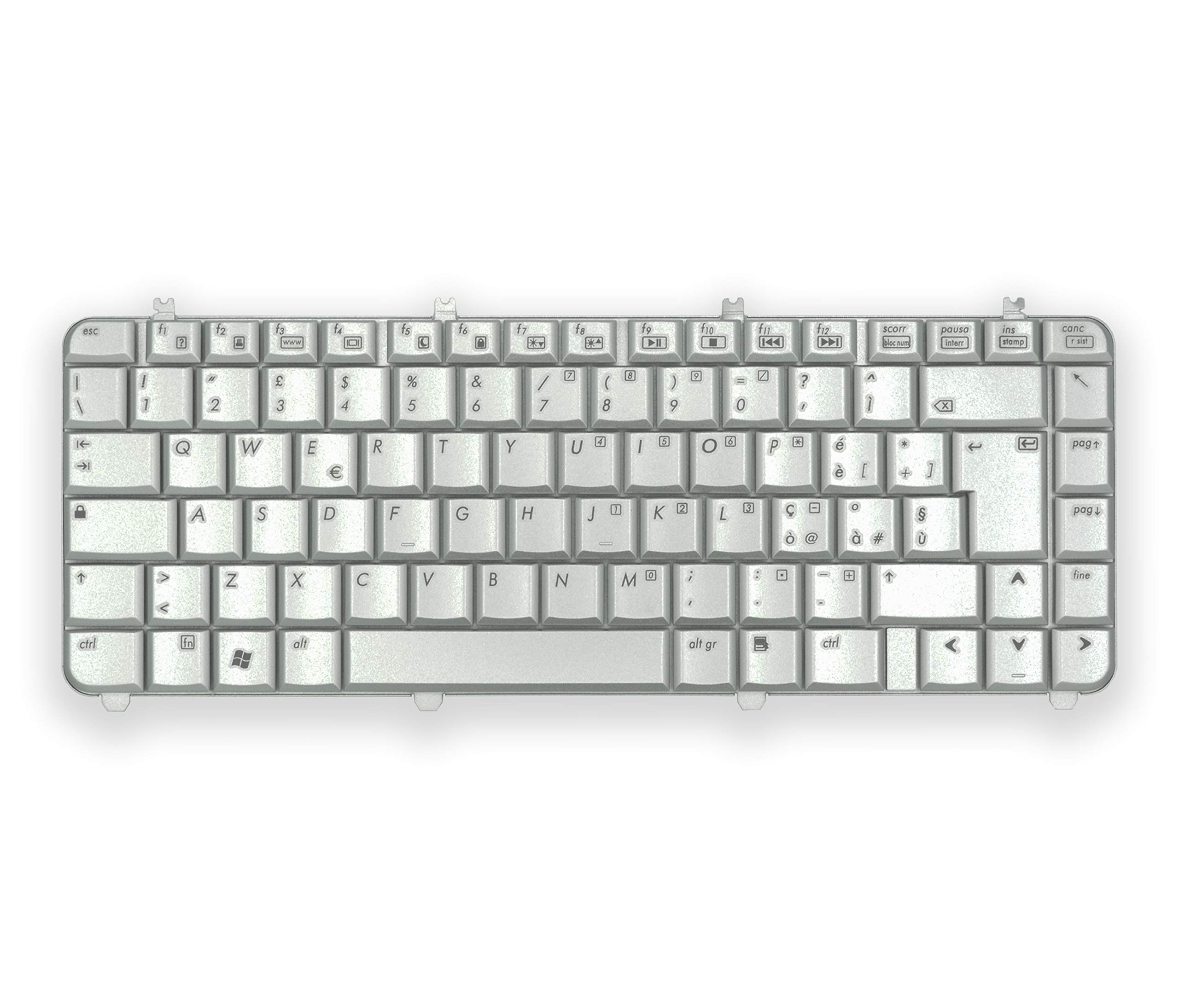 Tastiera Italiana QWERTY Per Notebook HP Pavilion DV5 | Sostitutiva Compatibile Con Codici AEQT6I00210, 505991-061 – Cavo Flat 25 Mm, 360x110 Mm