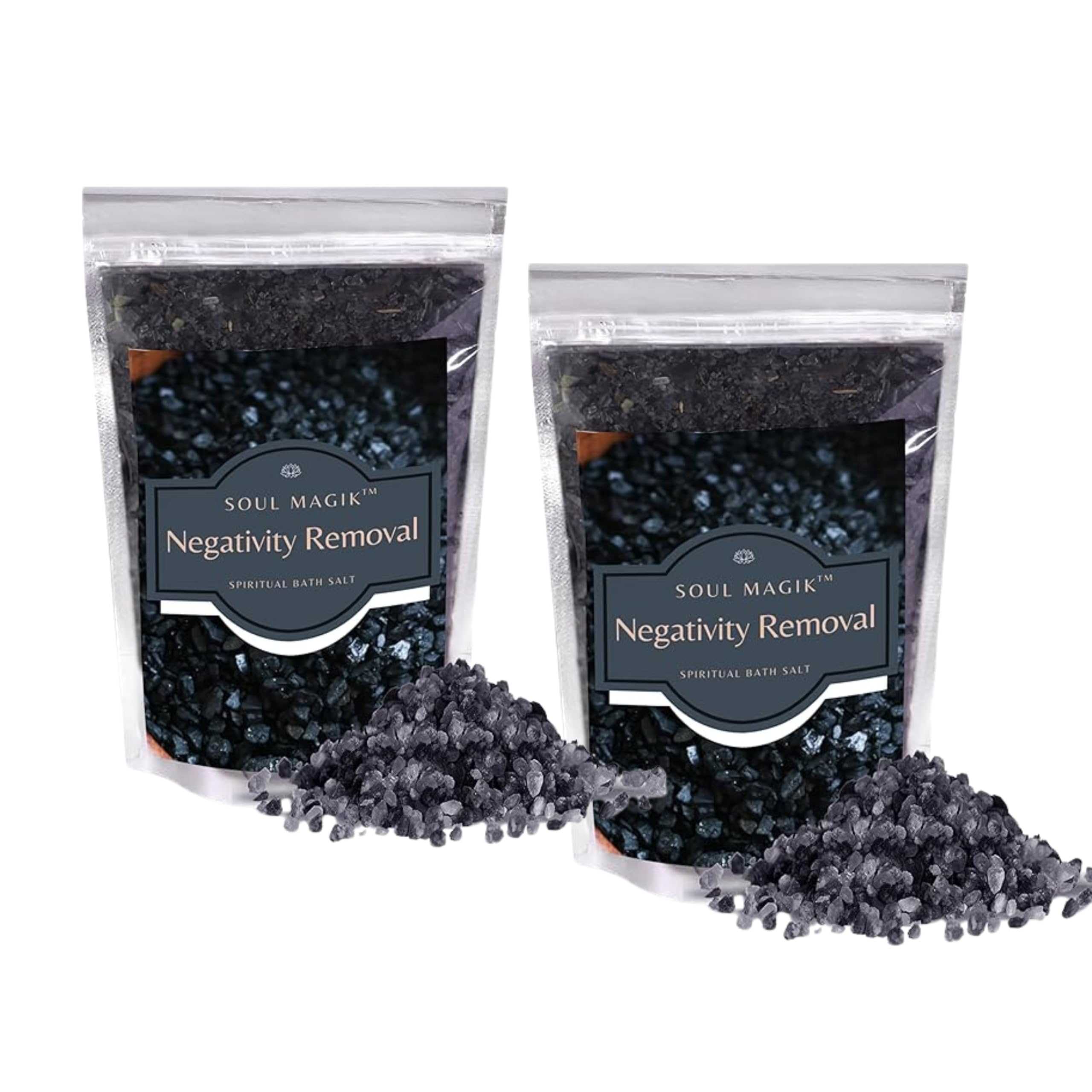 - Pure & Natural Negativity Removal Spiritual Bath Salt | 200g Each (Pack of 2) | Aura Cleansing, Energy Purification, Remove Negativity, Spiritual Healing & Positive Energy Ritual