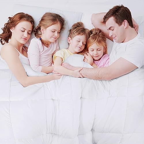 Miniatura 8 de Utopia Bedding Edredón acolchado alternativo para todas las estaciones, relleno de edredón con pestañas en las esquinas, lavable a máquina, edredón