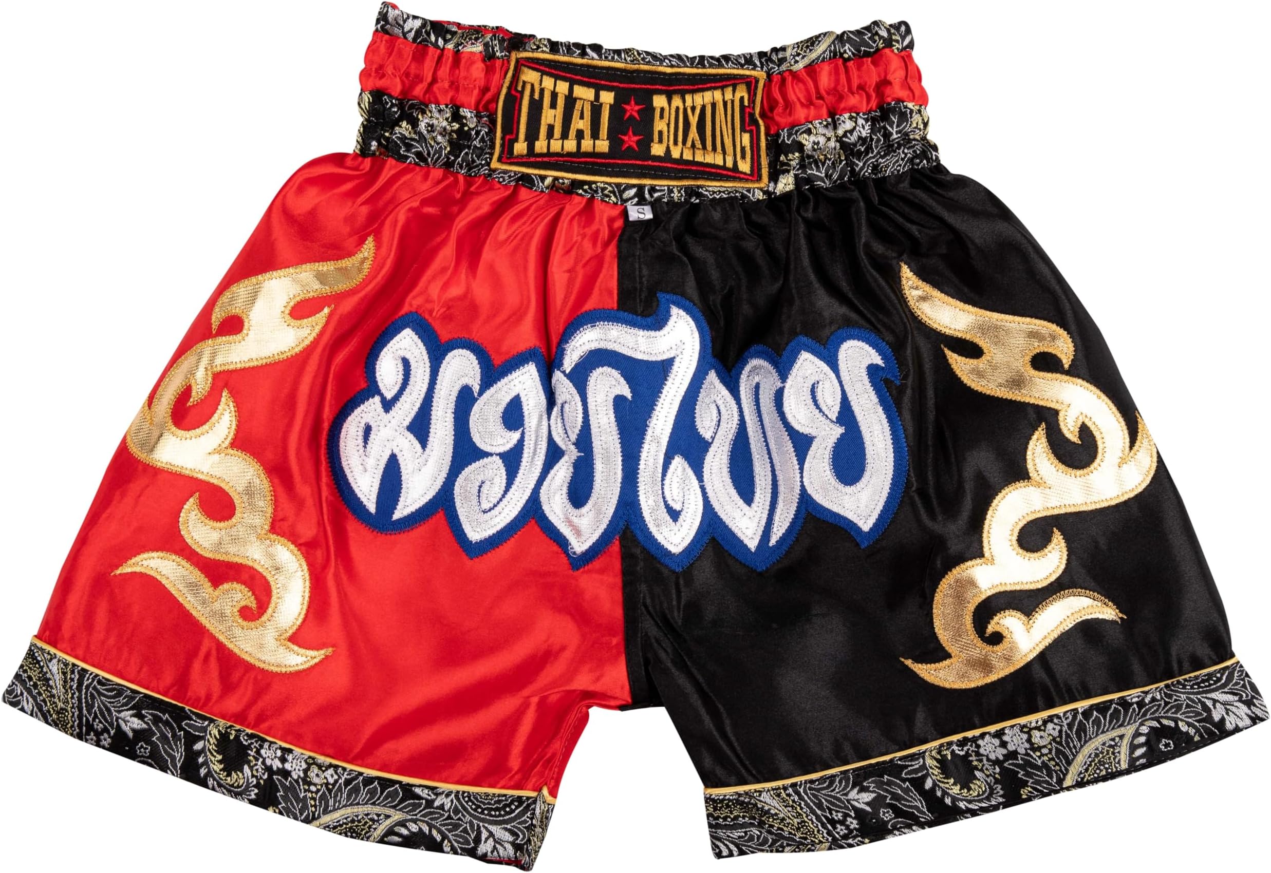 Muay Thai Shorts for Kids (2 Years - 12 Years) Girls Boys Boxing Trunks for Kickboxing MMA