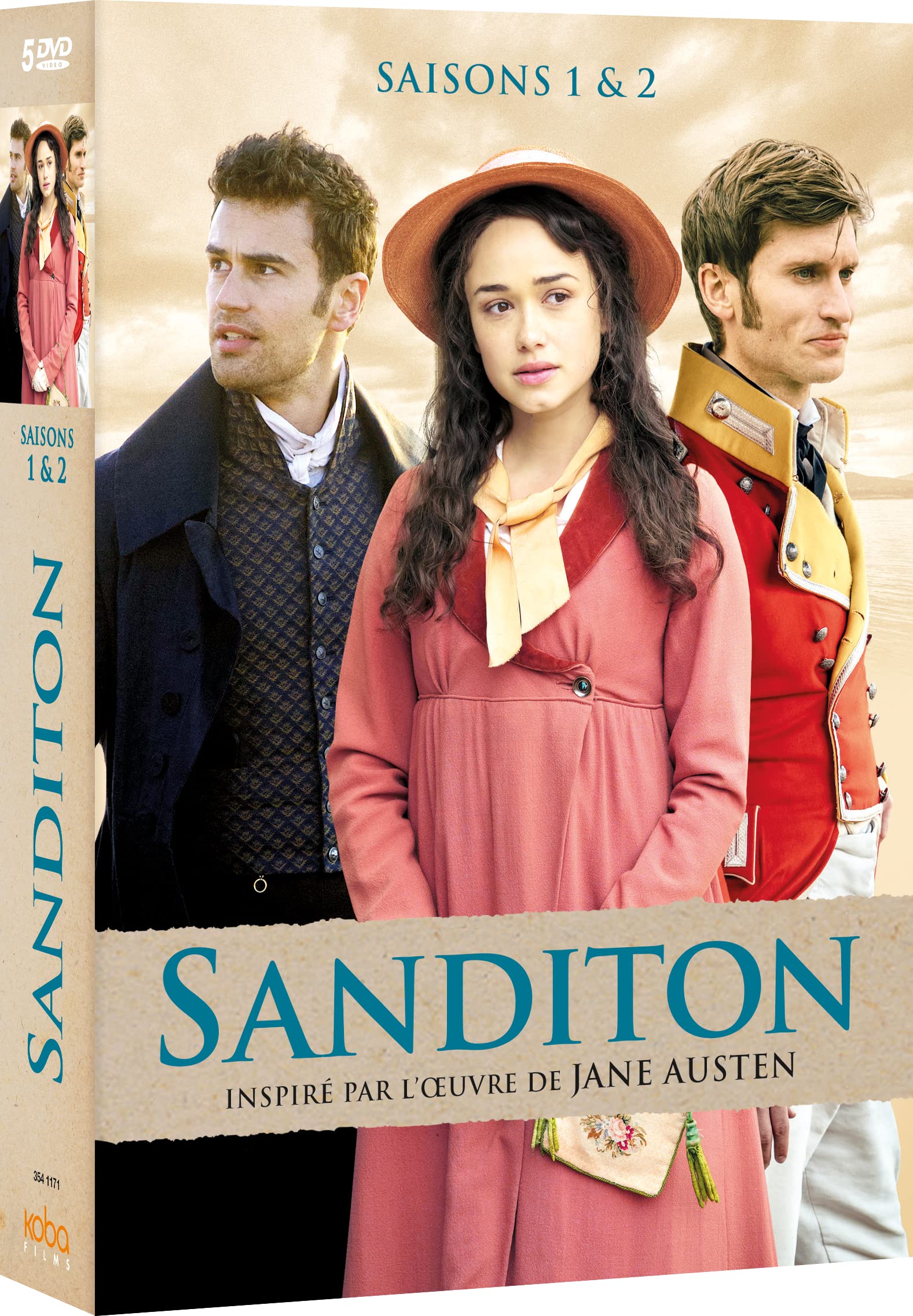 Sanditon Saisons 1 & 2 DVD pack de las dos primeras temporadas, edición de Francia