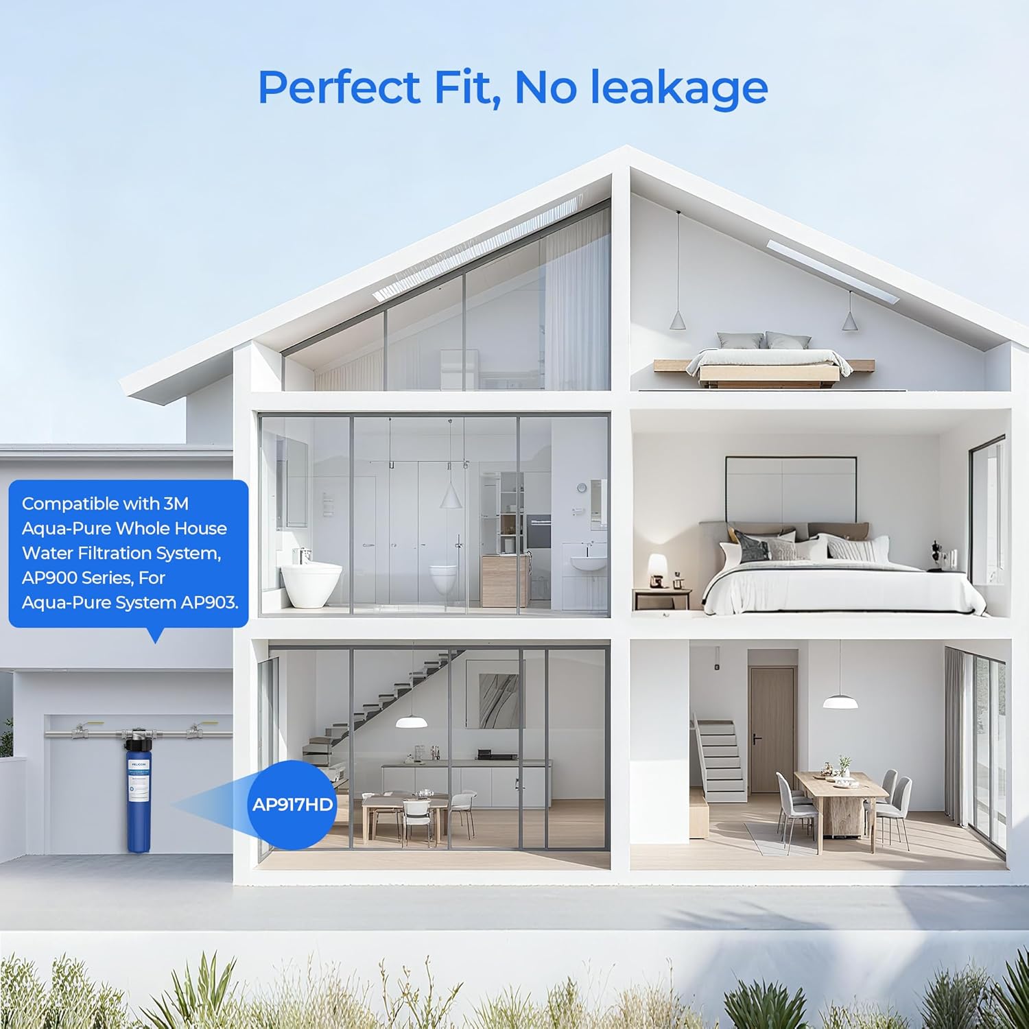 AP917HD Water Filter, Compatible with Aqua-Pure® AP917HD Whole House Sediment/CTO Replacement Filter For 3M® Aqua-Pure® AP903 System 100,000 Gallons (1 Pack) - Image 7