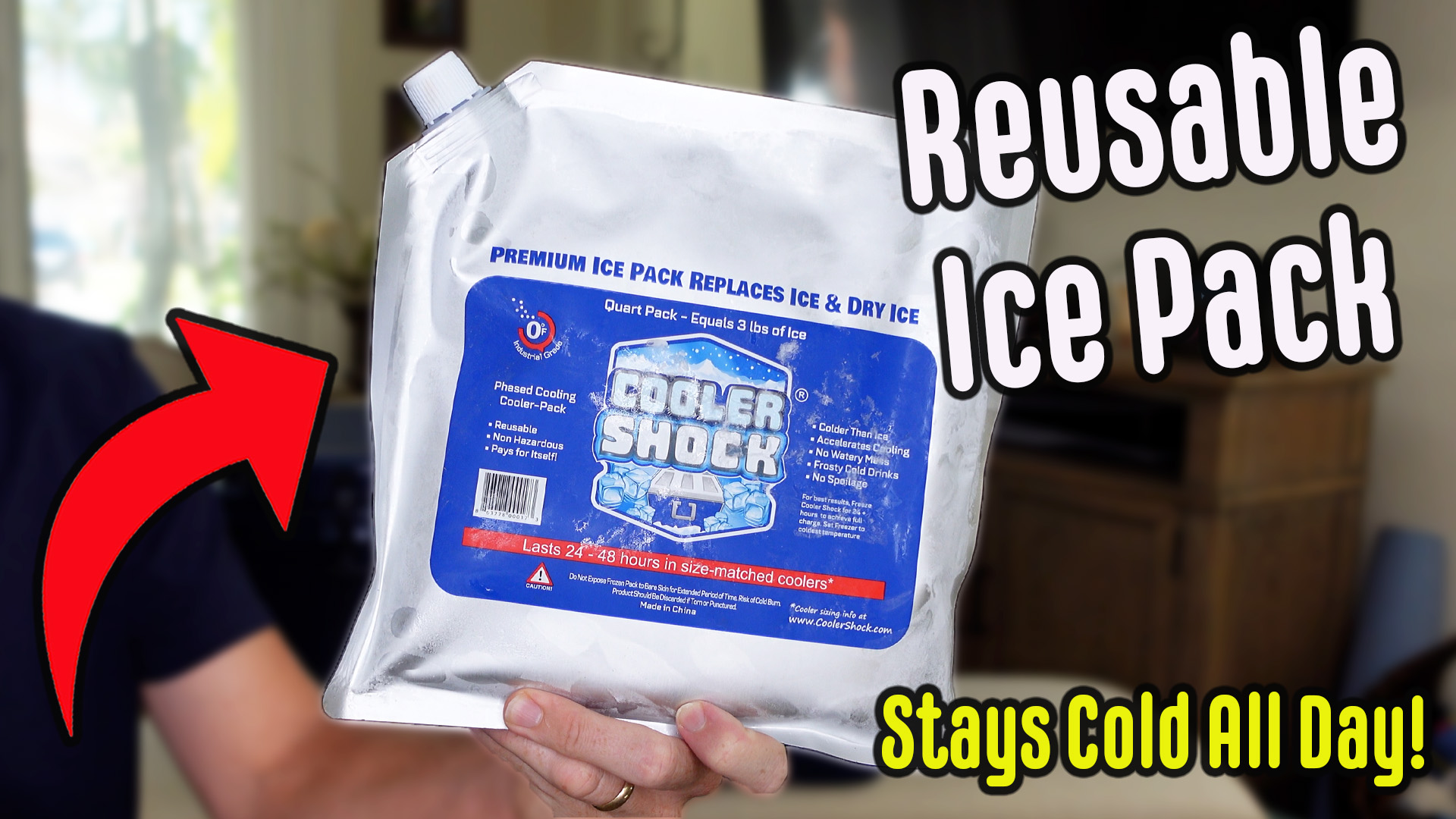 Freezer Cooler Shock Video Flat Ice Packs For Coolers OUTXE Large