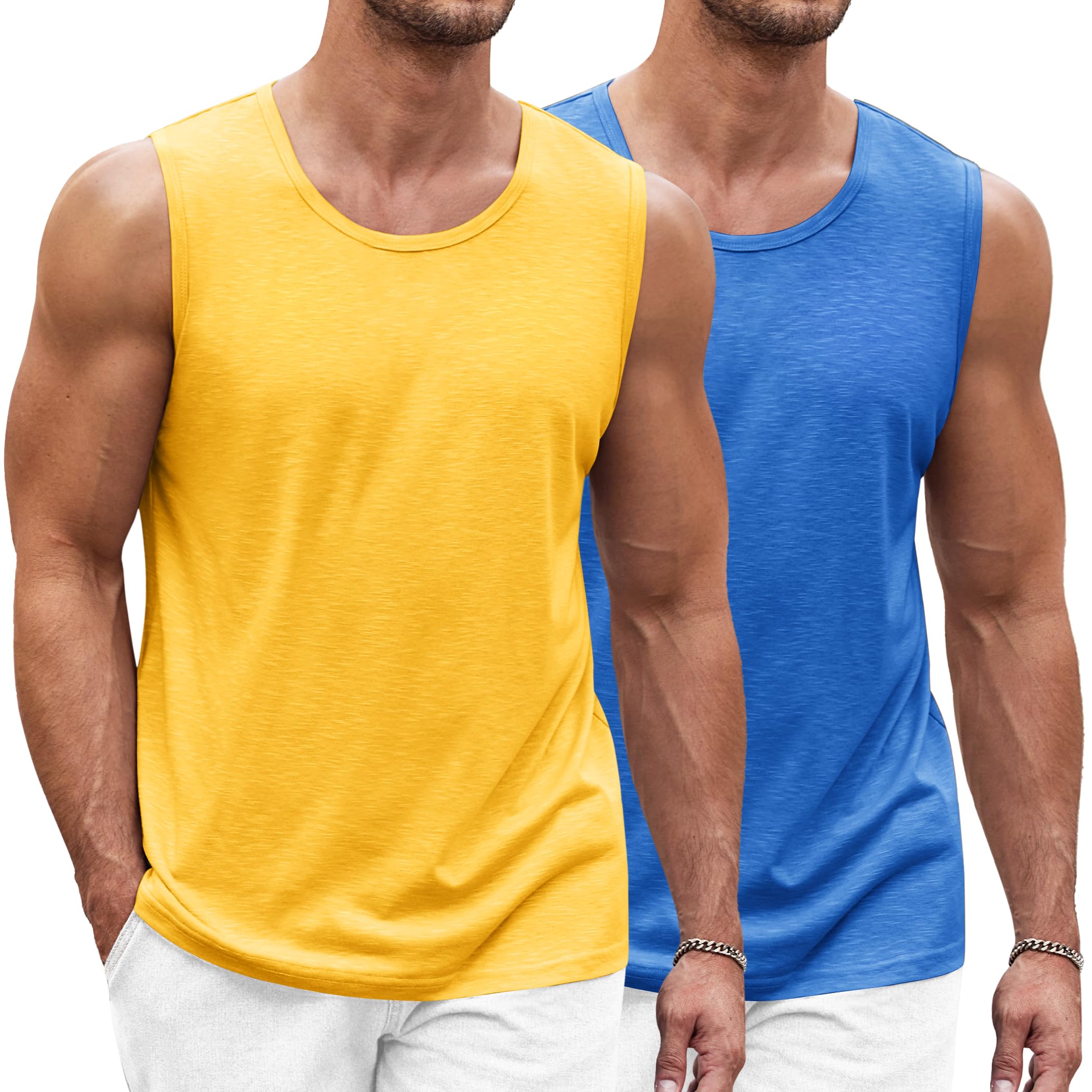 COOFANDY Herren Tank Top Ärmelloses Shirt Leicht Fitness Muskelshirt Schnelltrocknendes Gym Achselshirt Sleeveless Funktionsshirt für Männer