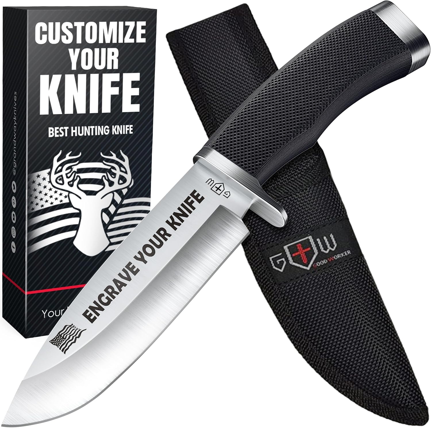 Custom Knife for Men and Women – Personalized Idea Gifts – Engraved Gifts for Dad Husband Boyfriend Wife Girlfriend – Customized Fixed Knives for Birthday – Unique Present 148109 PS Custom Knife for Men and Women – Personalized Idea Gifts – Engraved Gifts for Dad Husband Boyfriend Wife Girlfriend – Customized Fixed Knives for Birthday – Unique Present 148109 PS