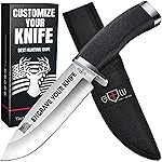 Grand Way Custom Knife for Men and Women - Personalized Idea Gifts - Engraved Gifts for Dad Husband Boyfriend Wife Girlfriend - Customized Fixed Knives for Birthday - Unique Present 148109 PS