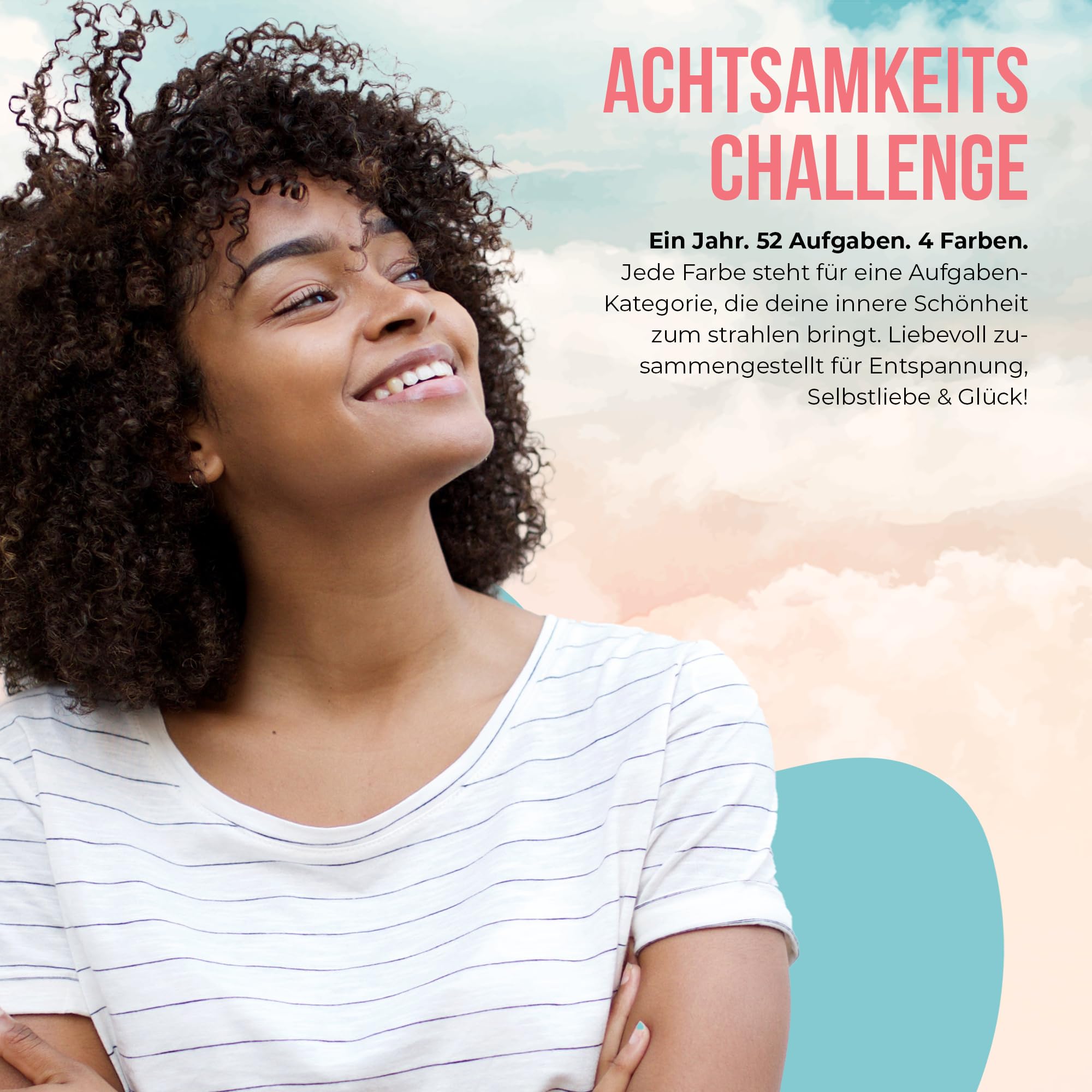 52 Achtsamkeitskarten im Glas - Geschenk Frauen für Selbstliebe, Achtsamkeit & positive Gedanken - Entspannungs Geschenk für Frauen (Packung mit 2)