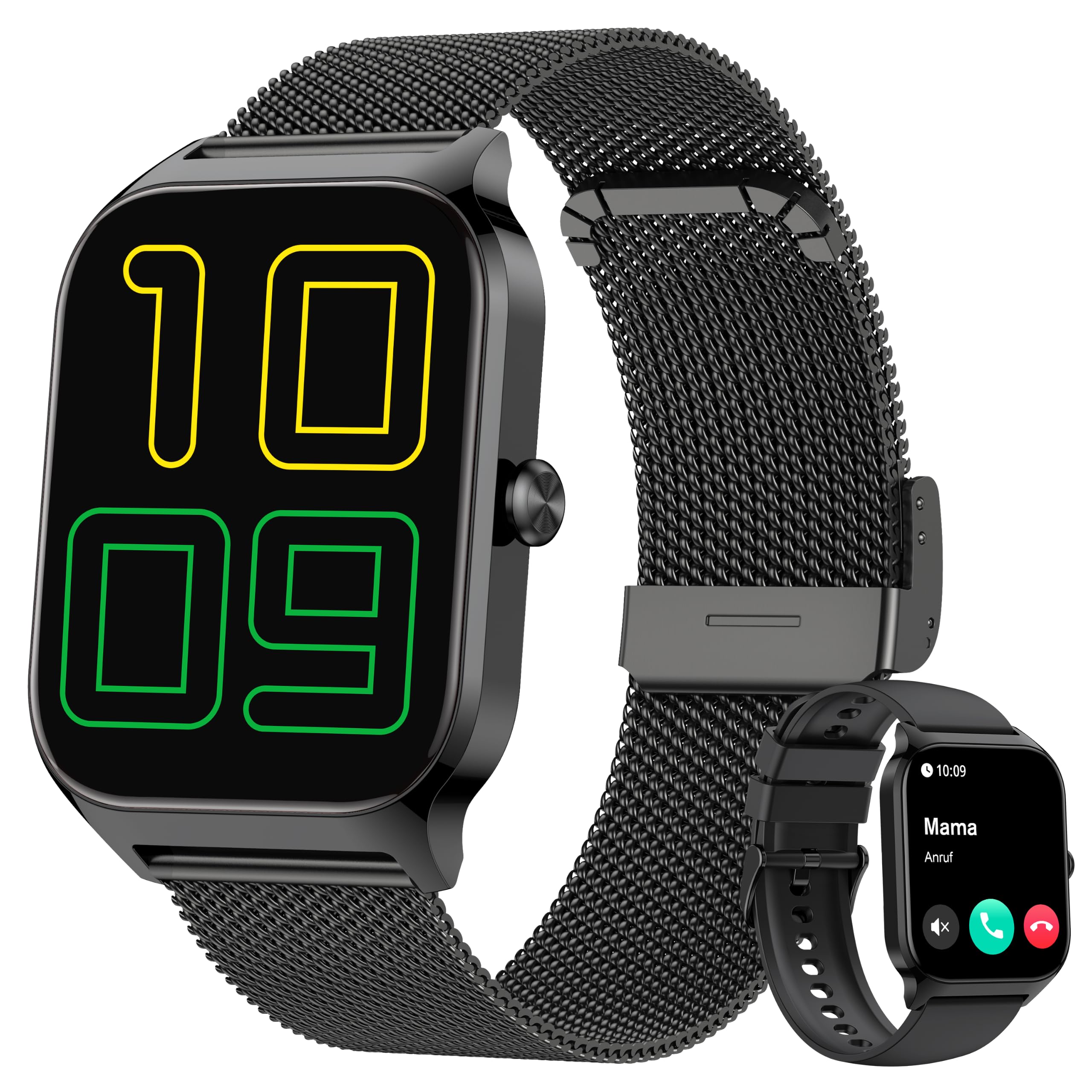 LODIMEKE Smartwatch Blutdruckmessung, Fitnessuhr Herren Damen