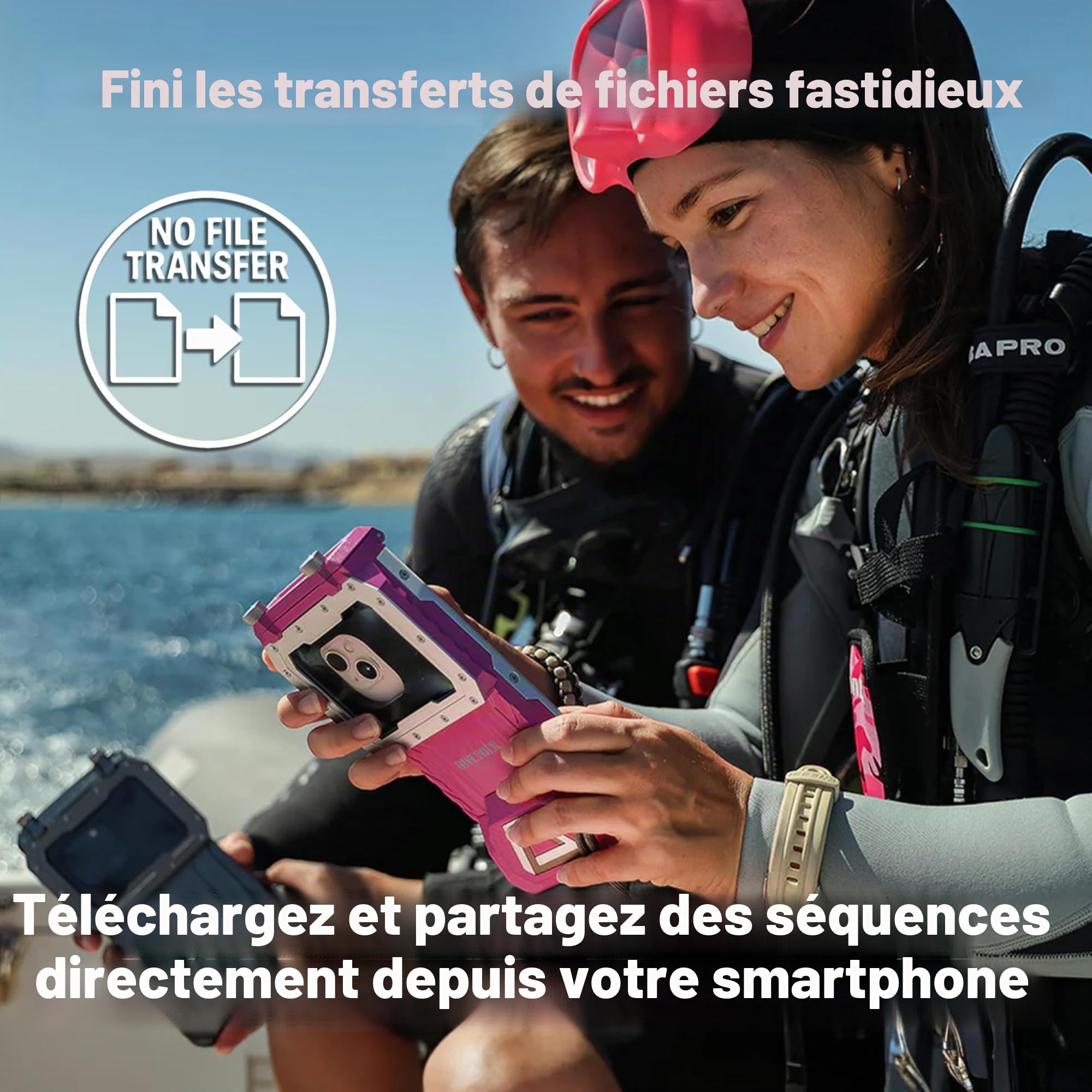 DIVEVOLK Seatouch 4 Max Caisson étanche intégral de plongée pour iPhone 12/12 Pro/12 Pro max/13/13 Pro/13 Pro Max SEATOUCH13