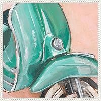 Vista 14 de Amanti Art Framed Canvas Wall Art 30x30 Retro Scooter IV by Ethan Harper, Framed Wall Art Canvas, Transportation Artwork, Country Rustic Decor