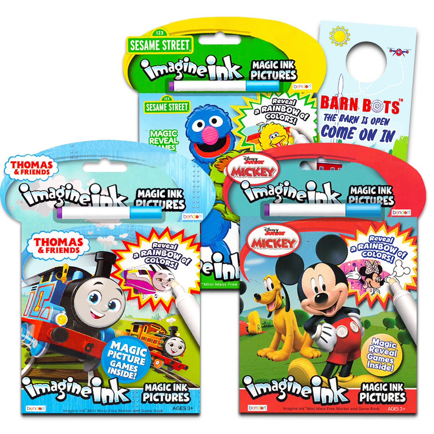 Amazon.com: Bundle of 3 Imagine Ink Magic Pictures Activity Books