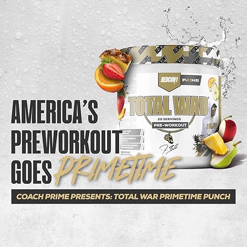 Vista 65 de REDCON1 Total War - Suplemento energético deportivo con citrulina L, ácido málico y extracto de hoja de té verde, unisex, 3.2 g de beta alanina