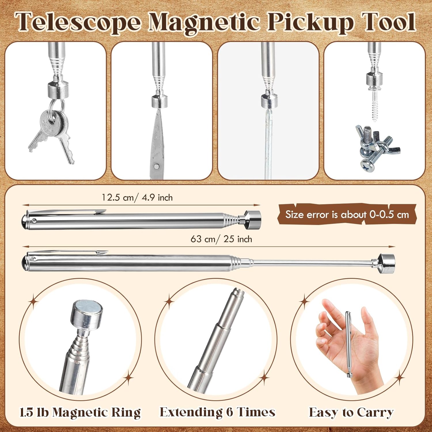 Sets Father's Day Religious Party Favors Gift for Men Employee Christian Gifts Bulk Multi Tool Pen Bible Verse Card Telescope Magnetic Pickup Tool Set for Dad Father Husband(24)