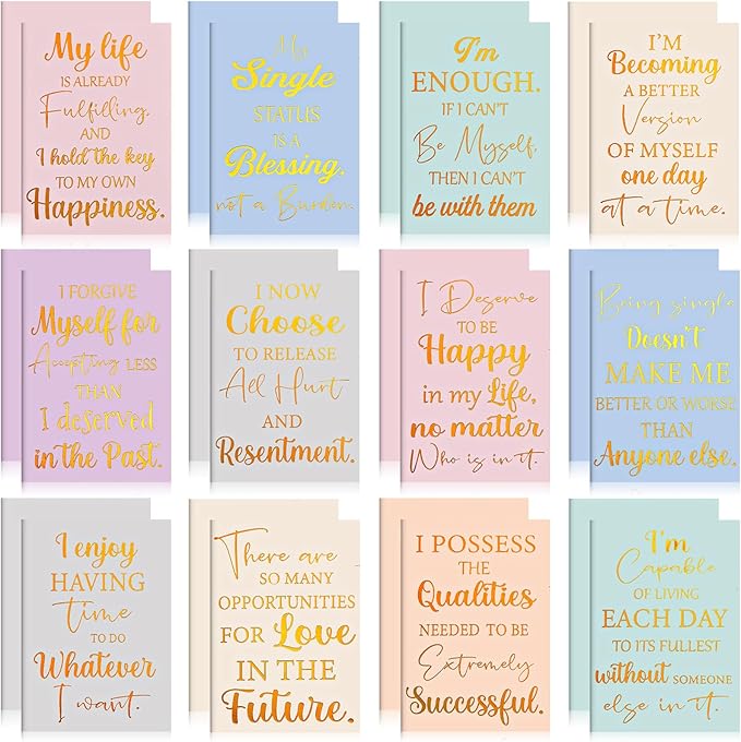 Self-Care Inspo: 24 Positive Affirmation Notebooks