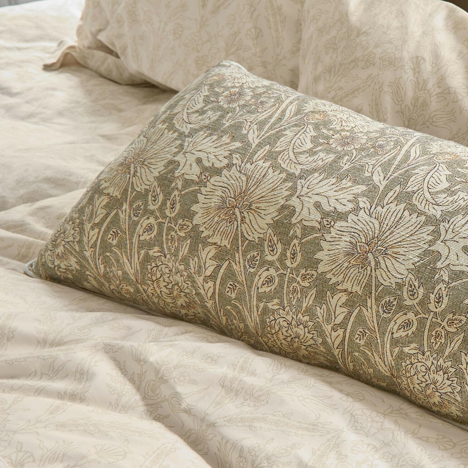 Loberon Kissen Jardin Royale, braun