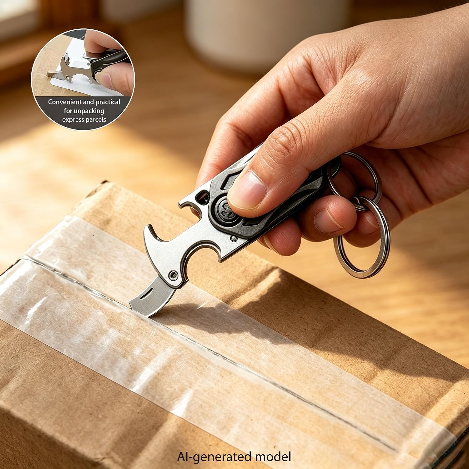 5-in-1 Multitool Keychain with Bottle Opener | Phone Holder | Fidget Spinner, M-K01 (5-in-1) image 3