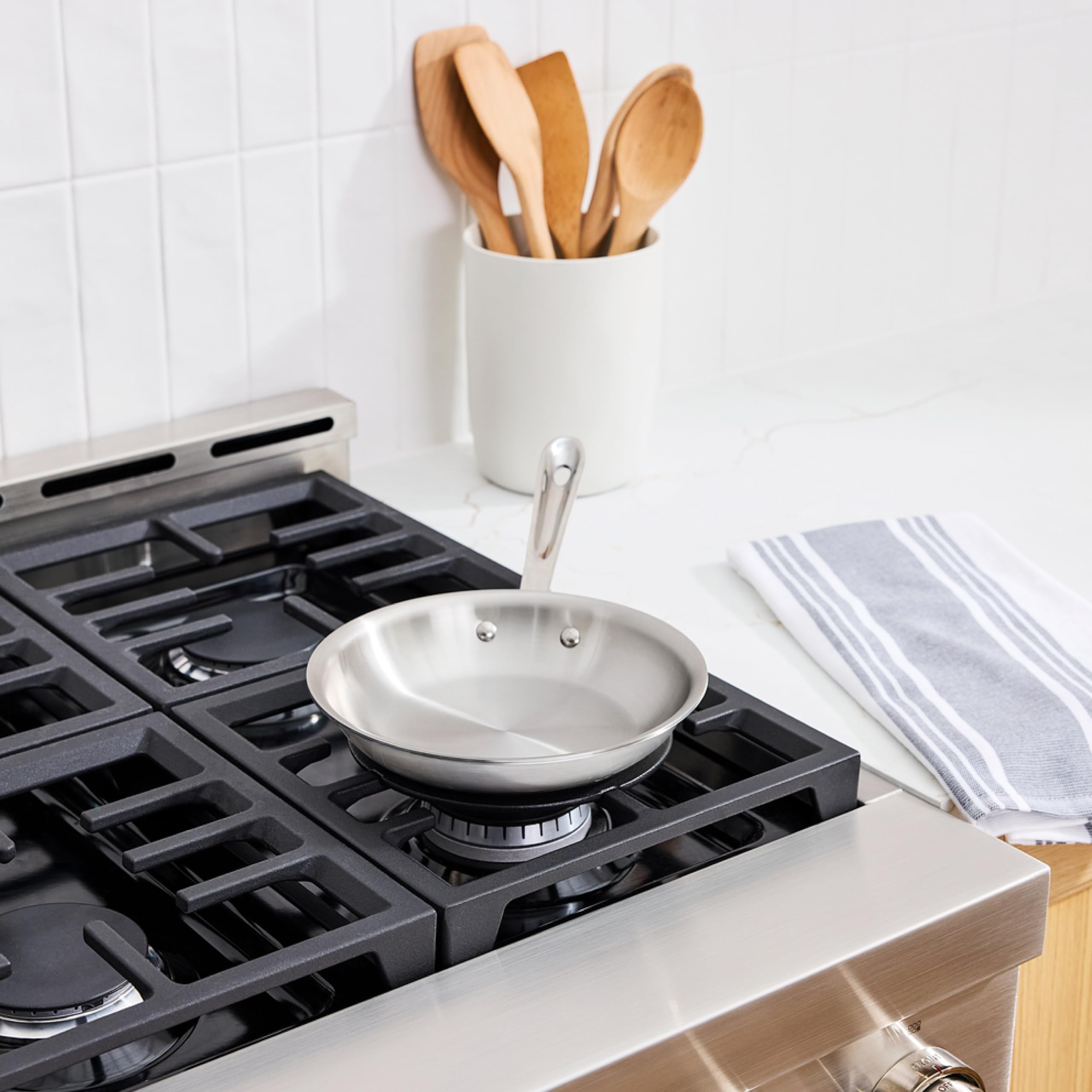 Amazon.com: All-Clad D5 5-Ply Brushed Stainless Steel Fry Pan 8