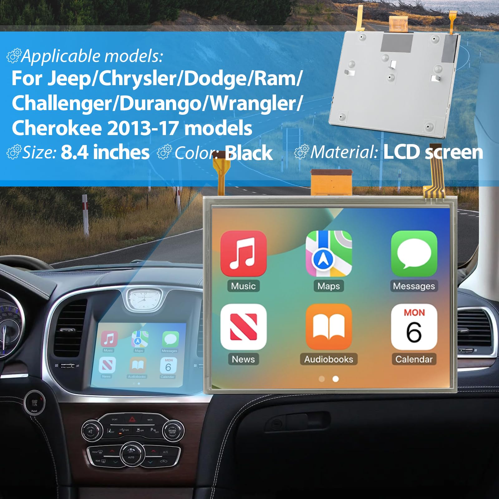 Amazon.com: 8.4 Inches Touchscreen for Uconnect Radio Display