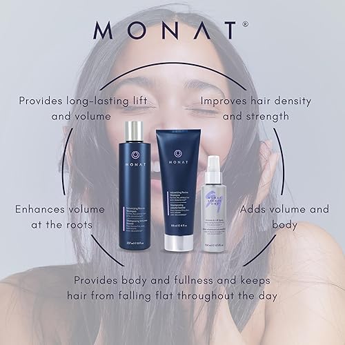 Miniatura 7 de MONAT Revive Sistema de Volumización  Productos para engrosar el cabello y dar volumen  Set potenciador de volumen para el cabello con champú Revive