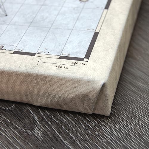 Miniatura 6 de Mapa de viaje del mundo Push Pin - Vintage rústico - Fabricado en Ohio, Estados Unidos