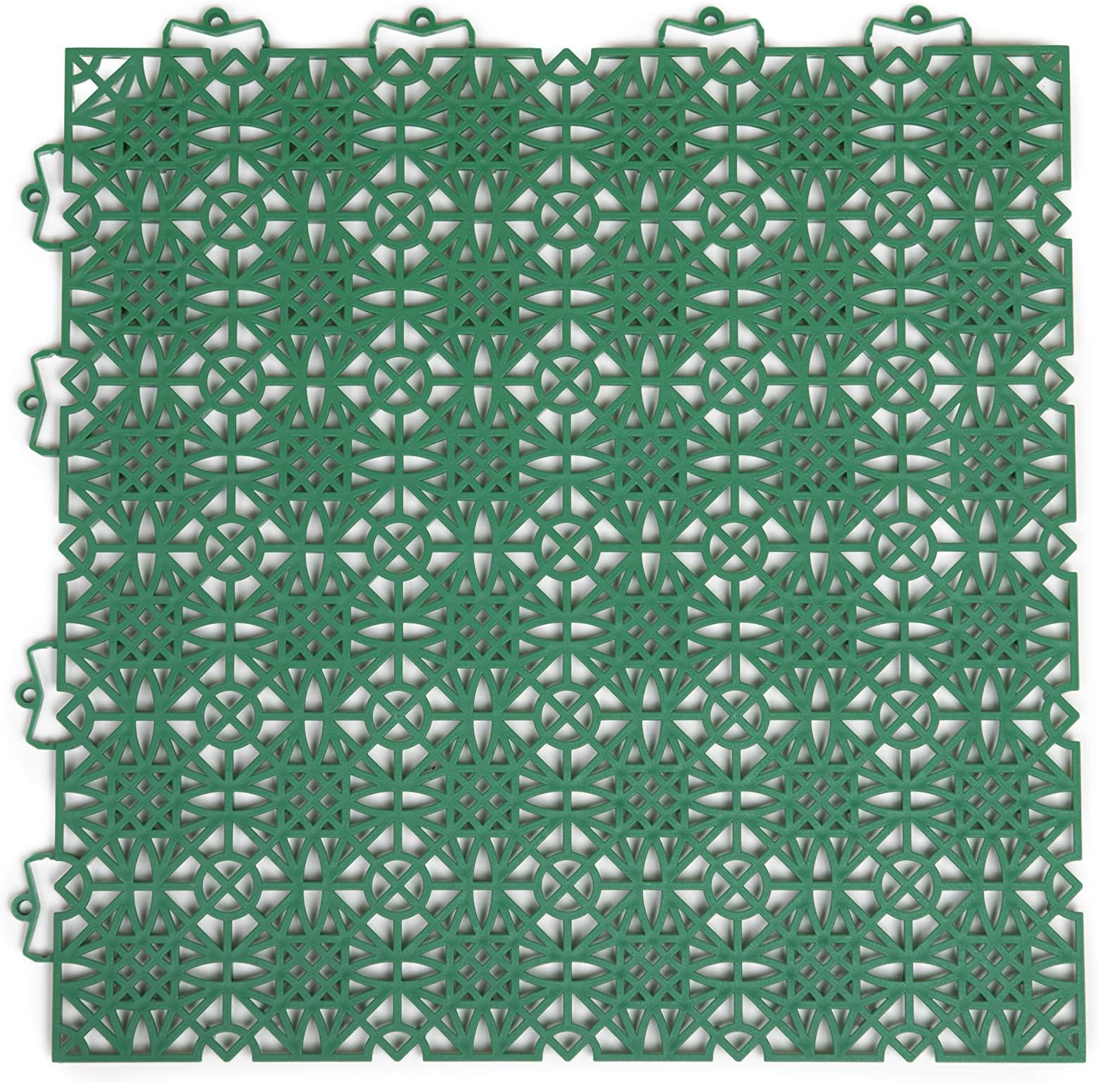 Andiamo 202401 Kunststofffliese/Floor 38 x 38 CM Set of 7 Tiles - 1 M ² Green