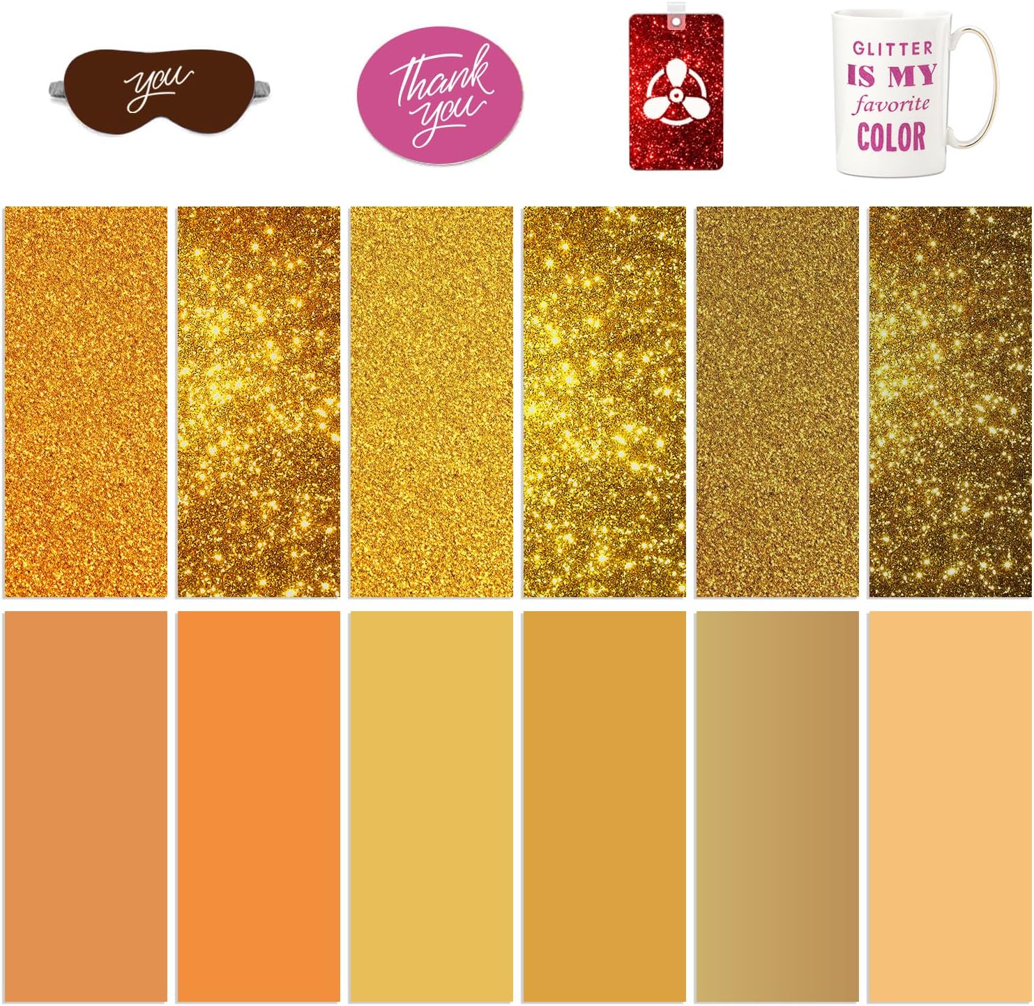 Transfer Ink Sheets for Heat Press Machine, Solid Color Transfer Paper Sublimation for Cricut Mug Press,4.5"x12" Glitter Pre-Inked Sublimation Paper for T-Shirts Cup Coasters Mug