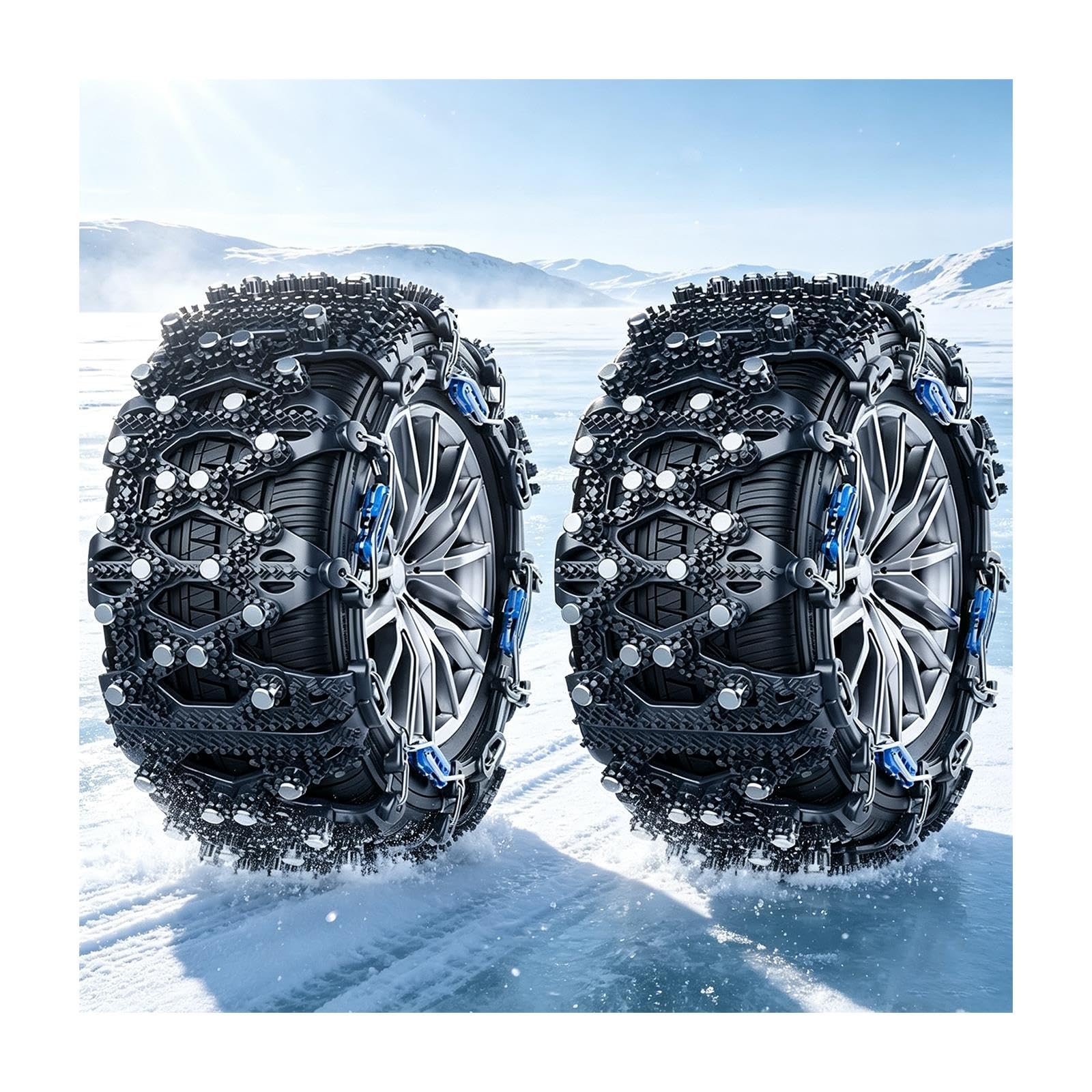 Car Snow Chain, Cadena Nieve, Duradero y Resistente Al Desgaste