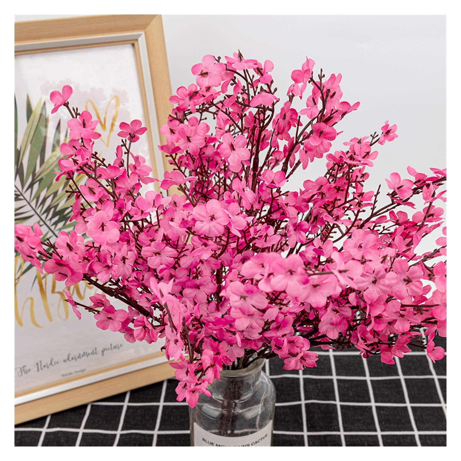 25 Tiges De Gypsophile Artificielles – Fleurs De Bébé Blanc Soie, 35 Cm – DIY, Mariage, Déco Maison