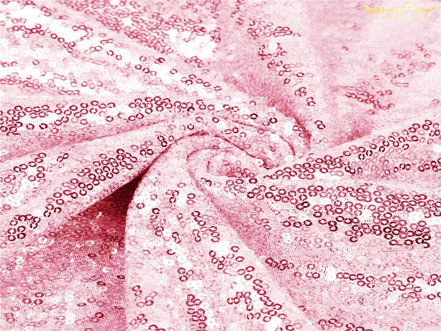 Eternal Beauty - Tovaglia con paillette, ideale per matrimoni, Halloween, Natale, feste e banchetti, Oro rosa, 127*183cm