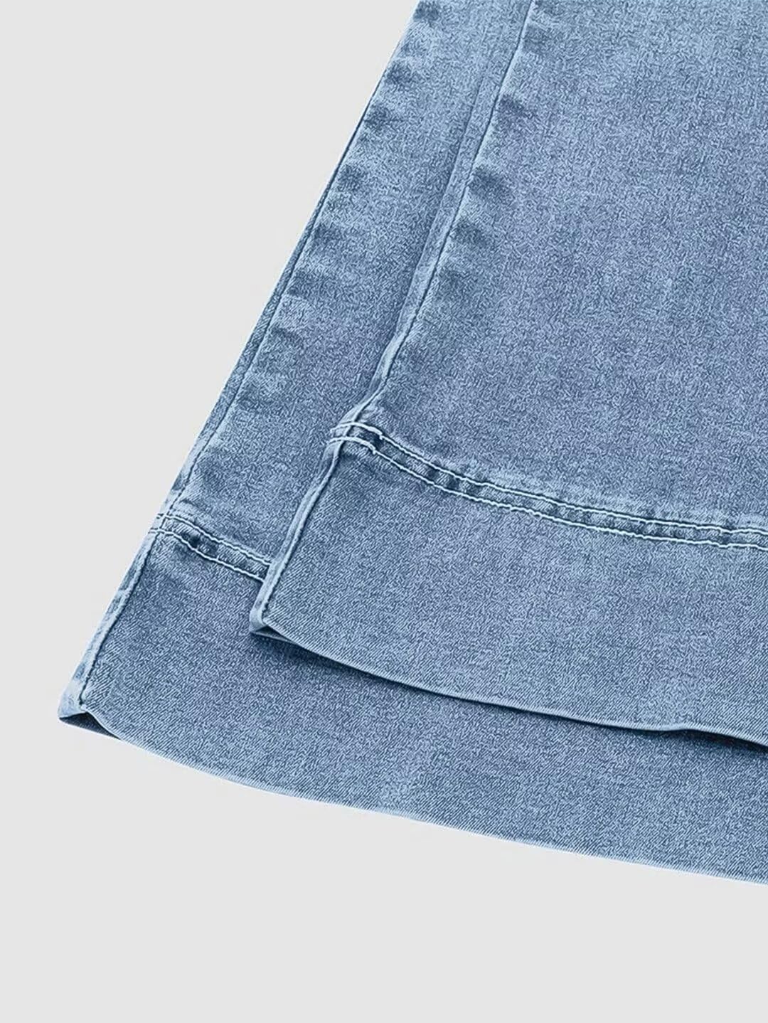 Flamingals Low Rise Straight Leg Wide Leg Baggy Jeans Women Stretch Boyfriend Butterfly Flare Denim Pants - Image 4