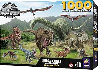 QUEBRA CABEÇA 1.000 PEÇAS ERA JURÁSSICA - JURASSIC WOLD - MIMO