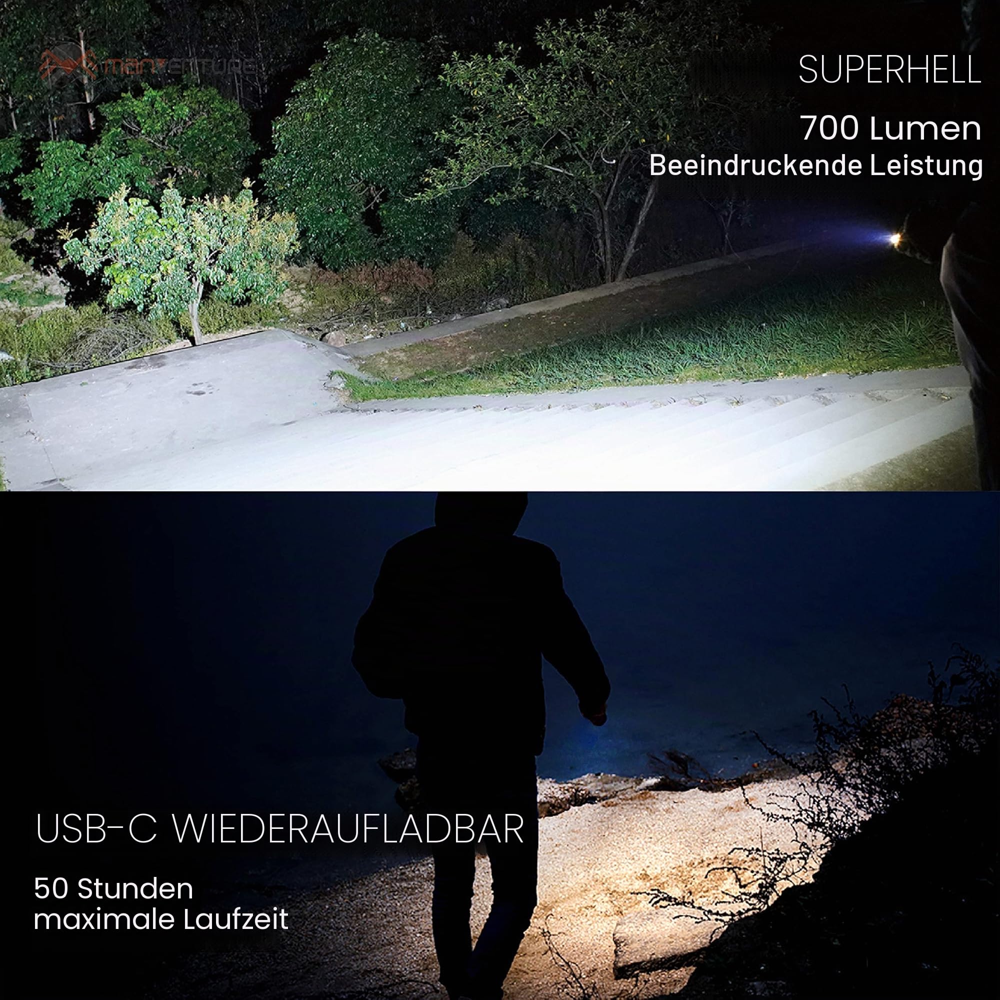 Nitecore Tip SE – Mini-Taschenlampe – 700 Lumen LED – wiederaufladbar USB C – Schlüsselanhänger – wasserdicht IP54 mit 4 Modi, 26 g (Schwarz)