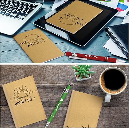 Miniatura 6 de 24 piezas de regalos de agradecimiento a los empleados, blocs de notas motivacionales a granel para empleados, bolígrafos de agradecimiento, mini