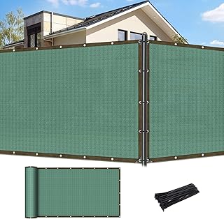 Privacy Screen Fence, 2mx15m Garden Privacy Netting, Heavy Duty UV Protection Mesh Fence Screening, 90% HDPE Tear-Resistant Fencing Shade Net Cover for Outdoor Balcony Patio Yard Pool, with Cable Ties