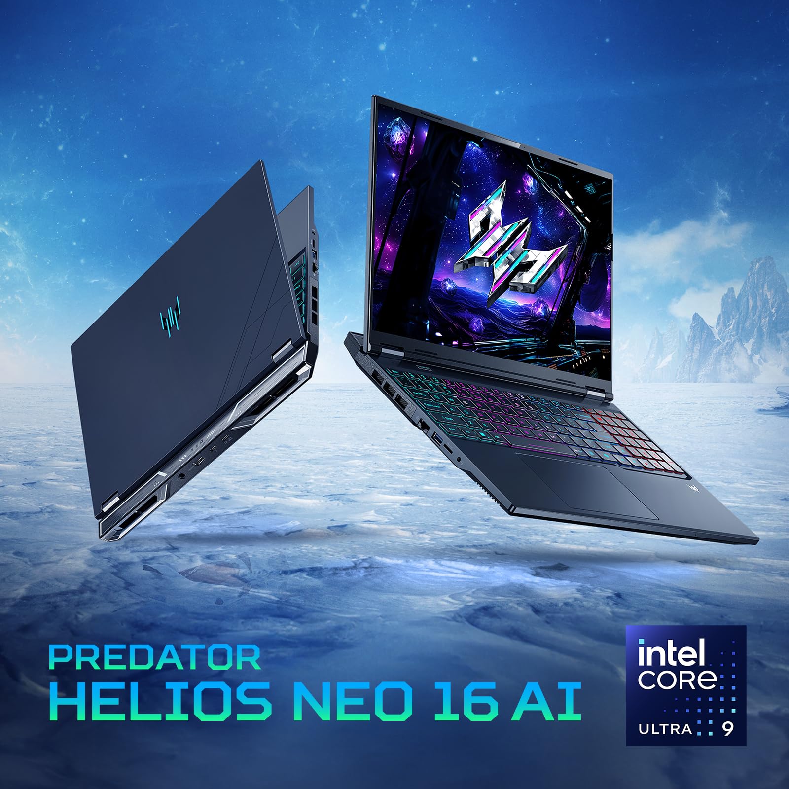 Acer Predator Helios Neo 16 AI PHN16-73-92SX Notebook Gaming, NVIDIA GeForce RTX 5070 Ti 12 GB GDDR7, Intel Core Ultra 9 275HX, RAM 32 GB DDR5, 1 TB SSD, Display 16" WQXGA 240 Hz DDS, Windows 11 Home