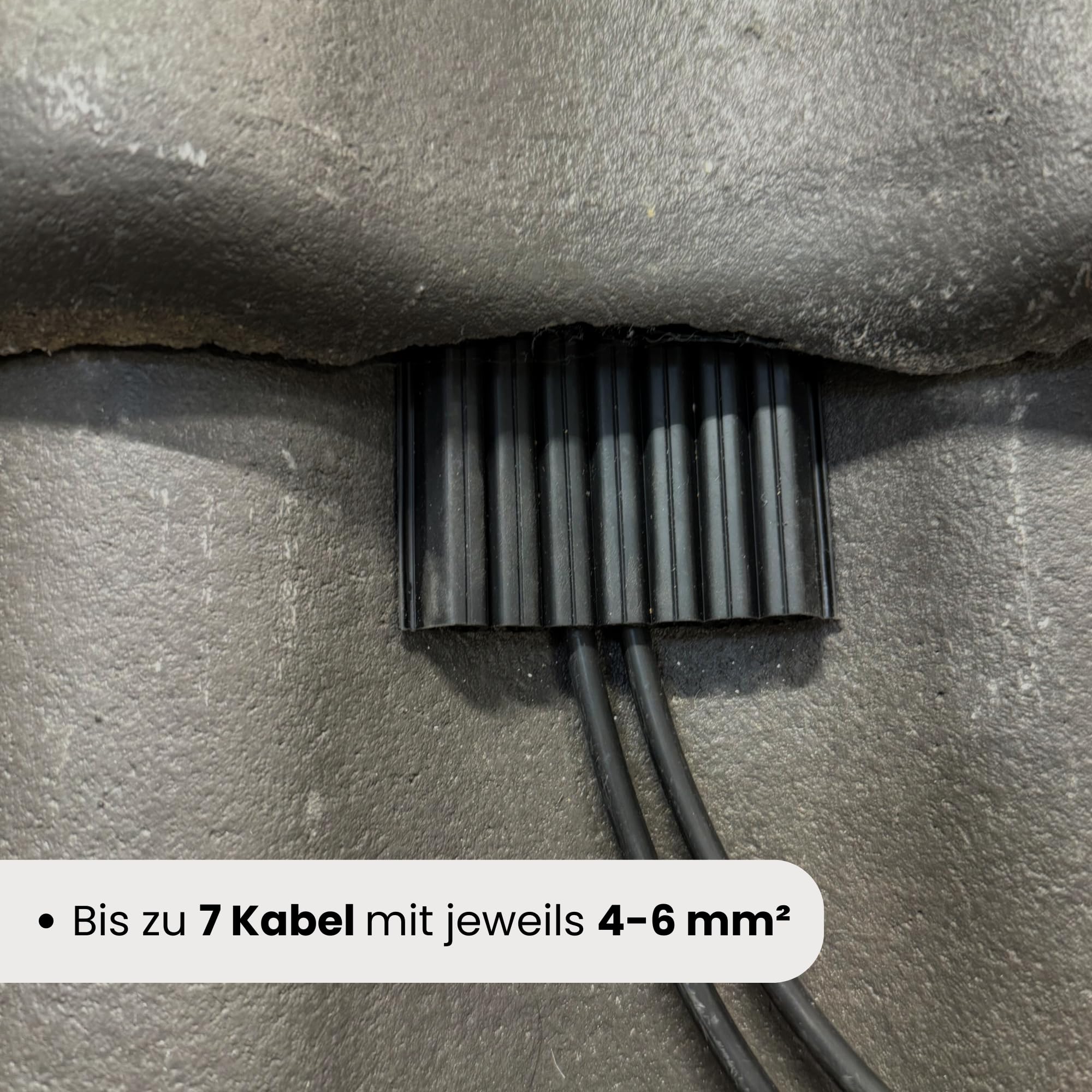 Solar Roof Feed-Through (up to 7 Cables with 6 mm² Thickness), Cable Guide for Solar System on Tile Roof - Image 3