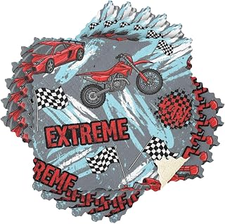 Racing Car Red Motorcycle Kitchen Dish Cloths Microfiber Cleaning Towels Absorbent Dishcloths Fast Drying Washcloths for Car Window Bathroom 11x11 inch Pack of 6