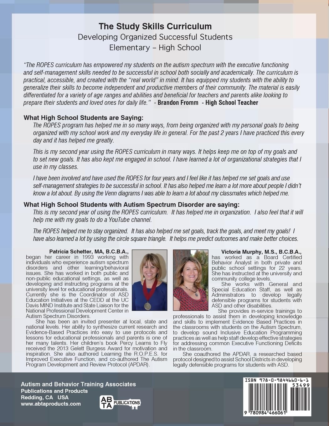 The Study Skills Curriculum: Developing Organized Successful Students Elementary-High School