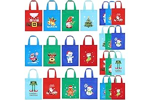 24-Pack Christmas Gift Bags with Ties: The Epitome of Festive Gift-Giving