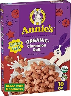 Annie's Organic Cinnamon Roll Cereal, USDA Certified Organic Breakfast Cereal, 10 oz.