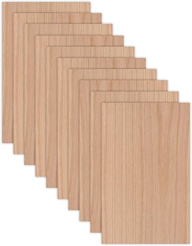 Miniatura 5 de 10 hojas de roble rojo de 12 x 19 pulgadas  0.197 in 14 de pulgada, núcleo de MDF, 12x19 pulgadas, grado premium A1, una cara, lista para Glowforge,